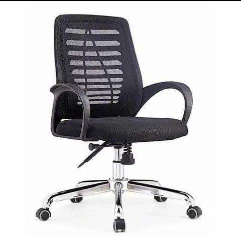 Fauteuil de direction ergonomique en maille – Noir