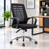 Fauteuil de direction ergonomique en maille – Noir