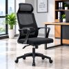 Fauteuil de direction ergonomique avec appui-tête – Maille noire