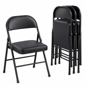 ​Chaise pliante rembourrée – Structure métallique