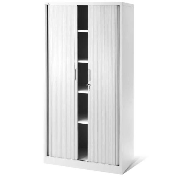 Armoire de bureau métallique à rideaux
