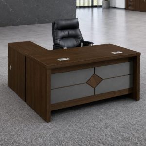 Bureau directeur haut de gamme – bois foncé