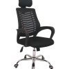 Fauteuil de direction ergonomique avec appui-tête – Noir